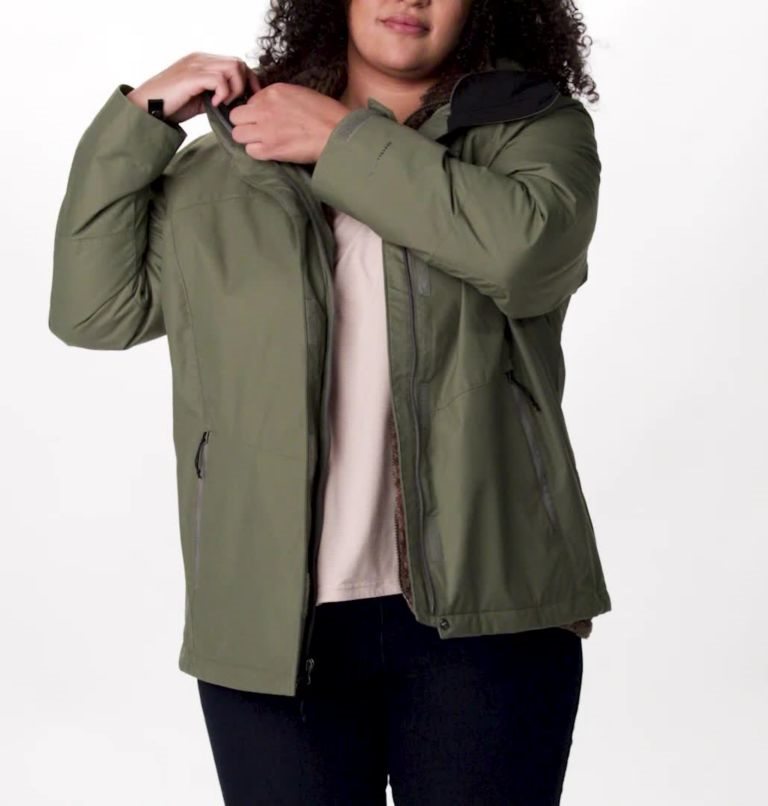 Women's Columbia Bugaboo II Interchange Fleece Jackets Olive | Plus Size CA-K513L